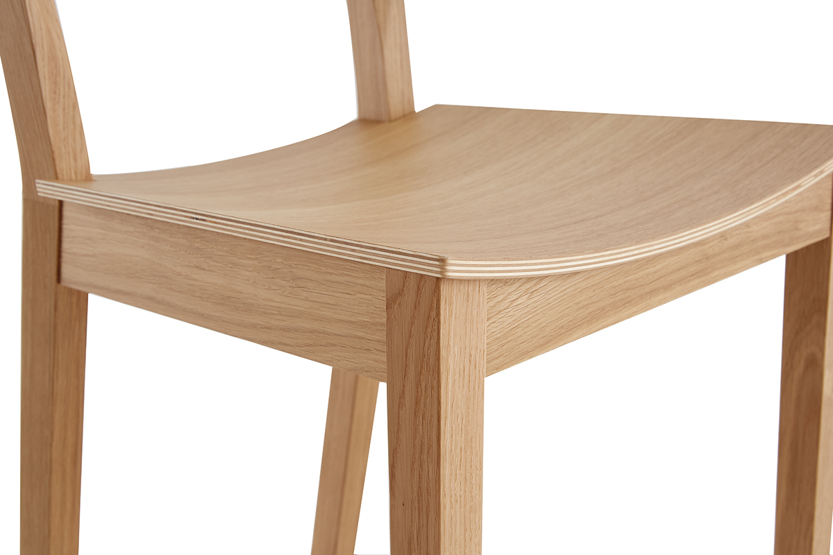 Set de 2sillas nrdicas de madera contrachapada y roble macizo ERA
