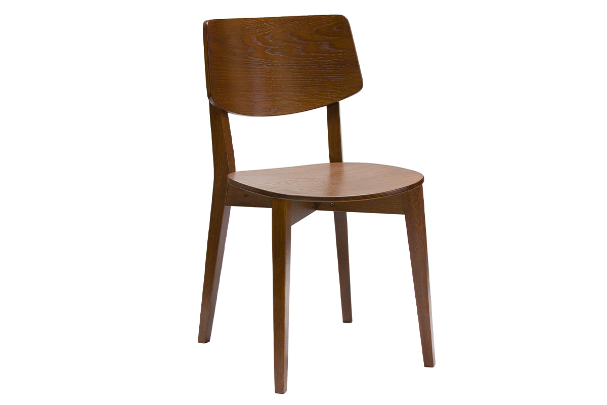 Set de 2sillas vintage de madera oscura AVEA