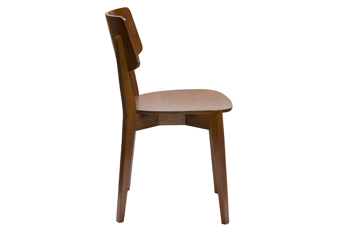 Set de 2sillas vintage de madera oscura AVEA