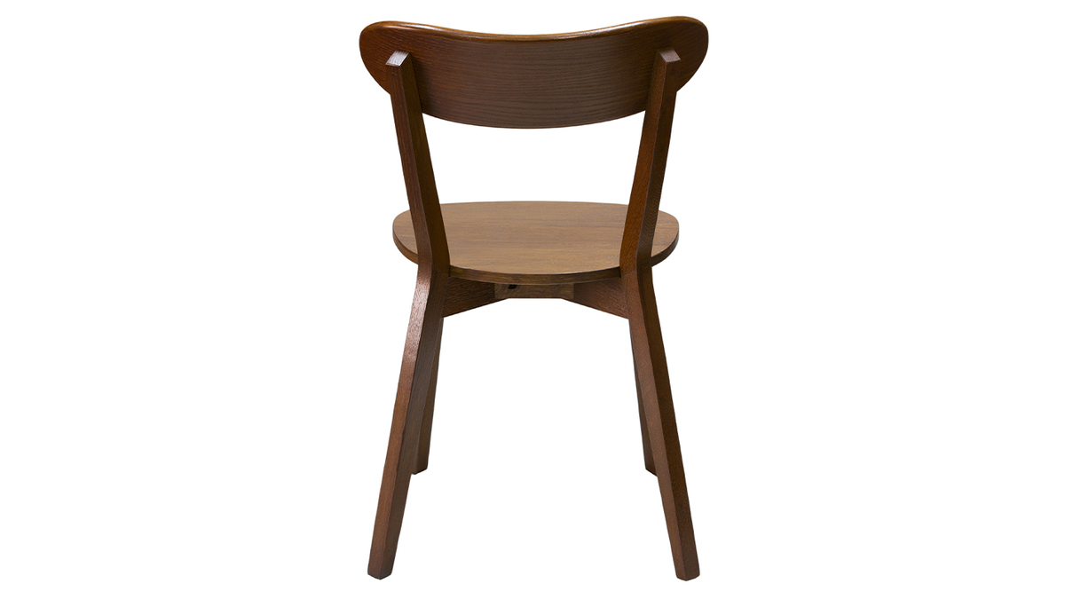 Set de 2 sillas vintage de madera oscura DOVE