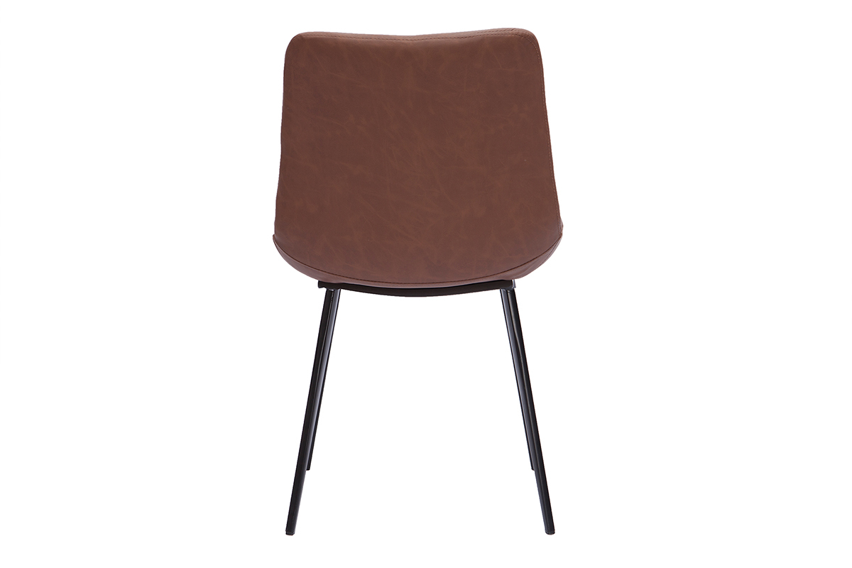 Set de 2sillas vintage marrones RIOT