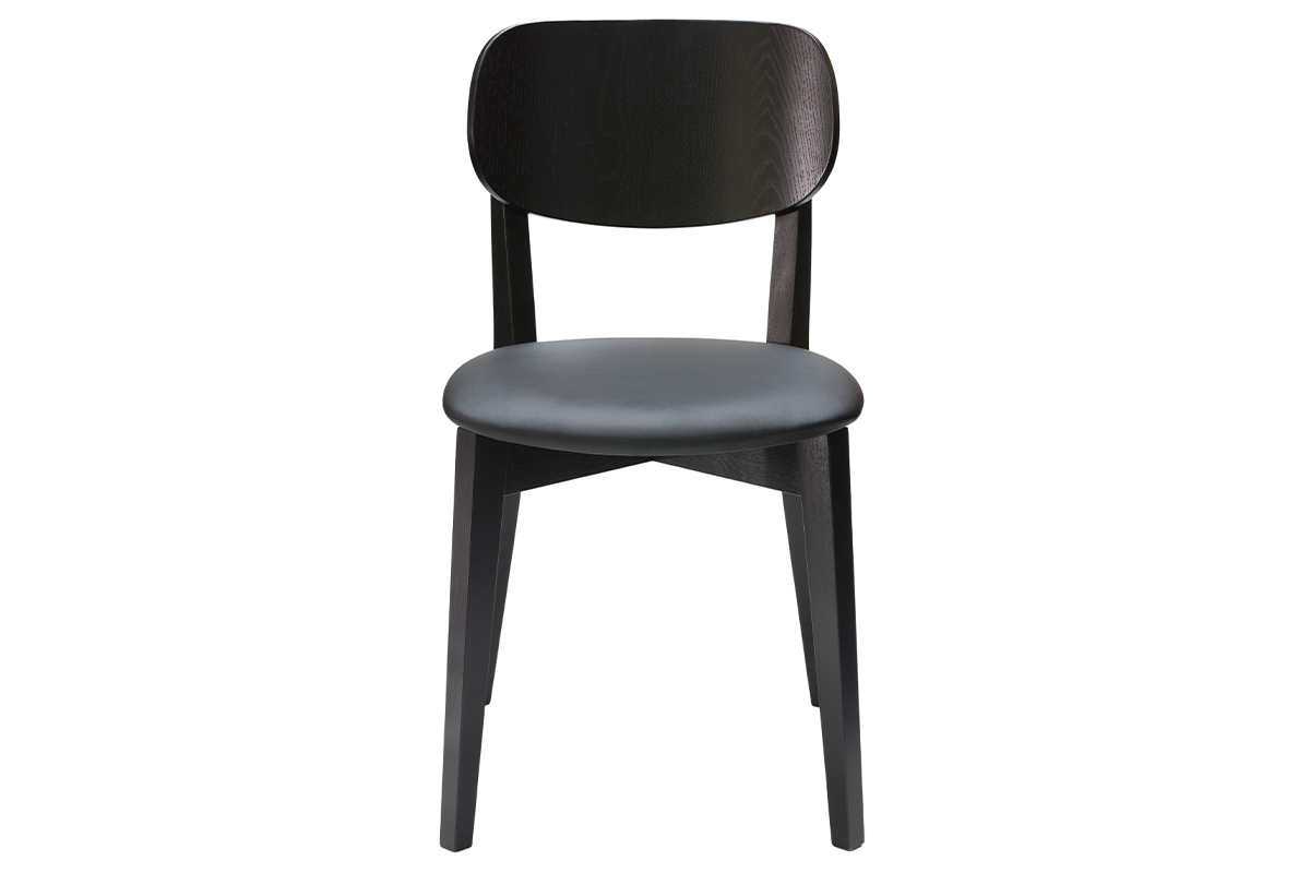 Set de 2 sillas vintage negras LUCIA