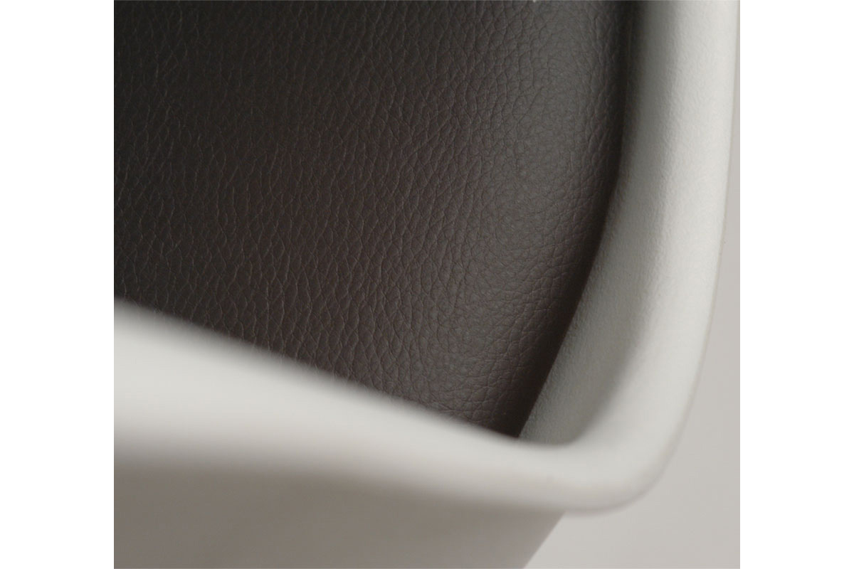 Silla blanca giratoria y de altura regulable STEEVY