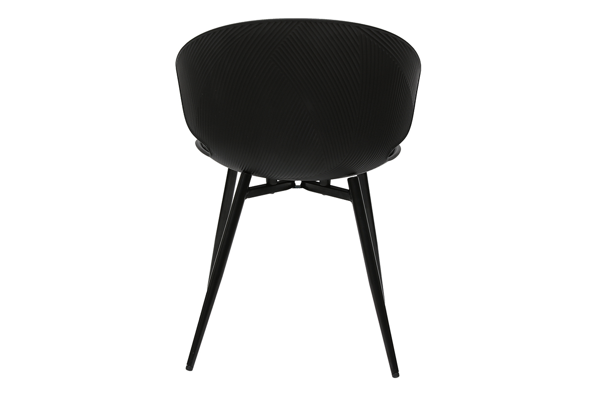 Silla contempornea negro y gris WING