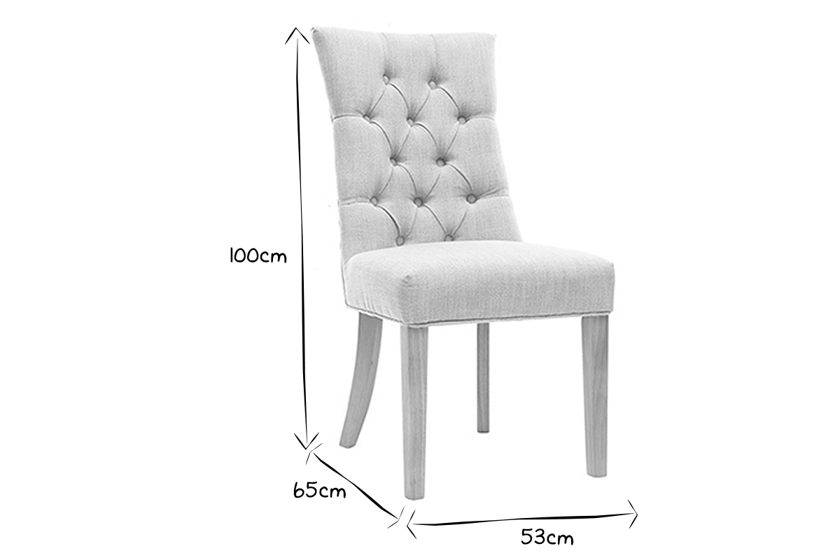 Silla de comedor estilo clsico tejido natural patas madera clara VOLTAIRE