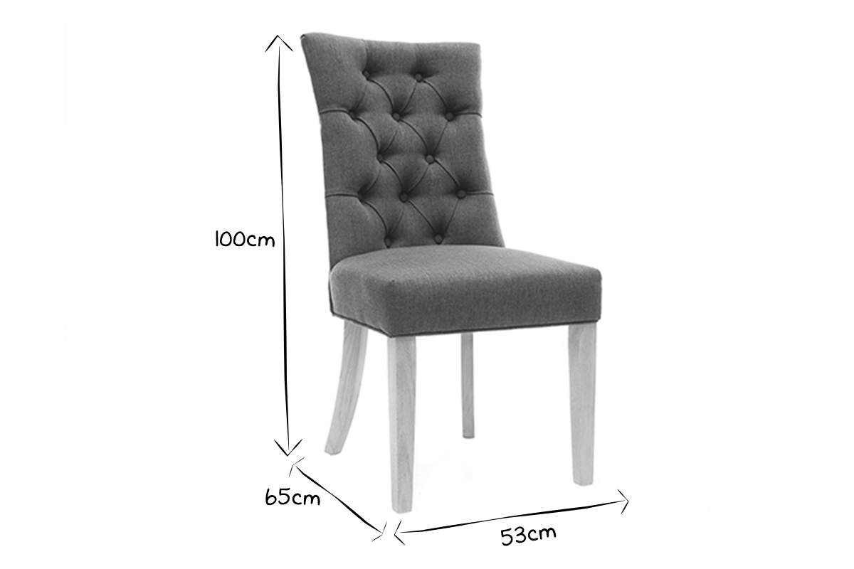 Silla de comedor estilo clsico tejido natural patas madera clara VOLTAIRE