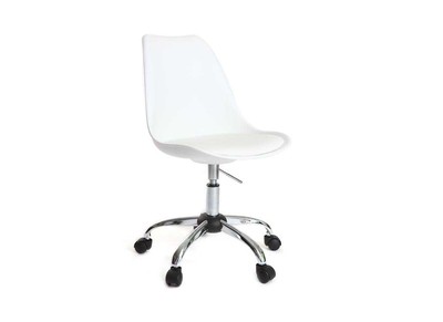 Silla de dise&ntilde;o con ruedas blanco NEW STEEVY