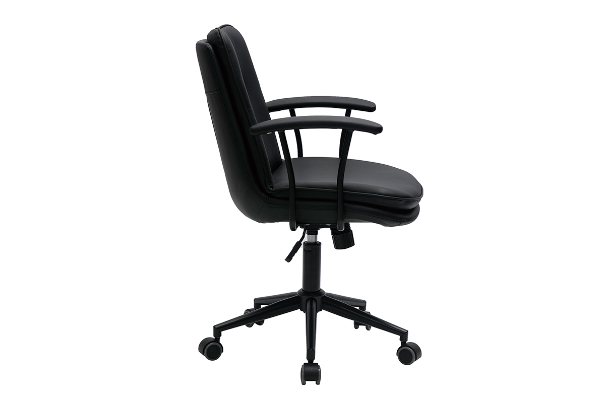 Silla de escritorio ajustable negra BRADFORD