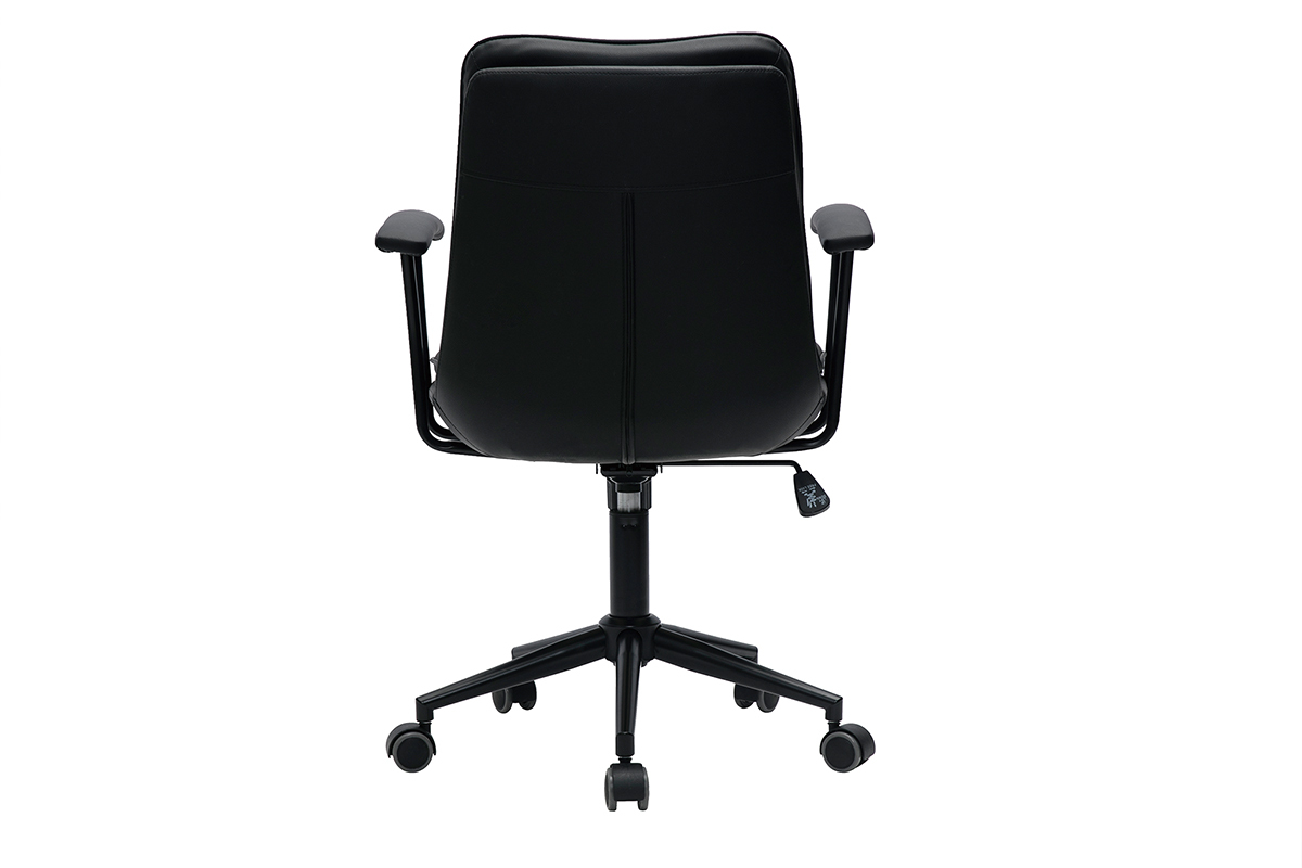 Silla de escritorio ajustable negra BRADFORD