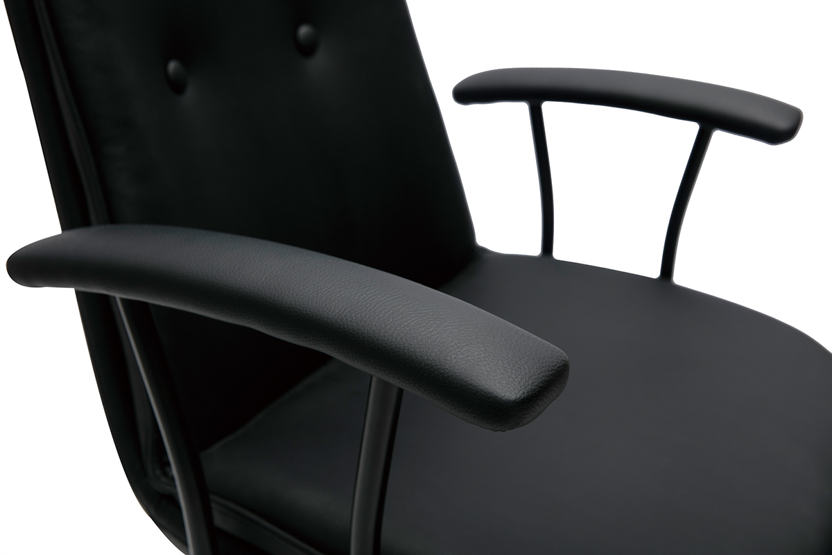 Silla de escritorio ajustable negra BRADFORD