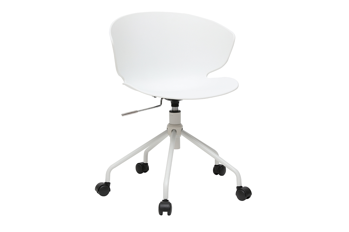 Silla de escritorio contempornea blanca WING