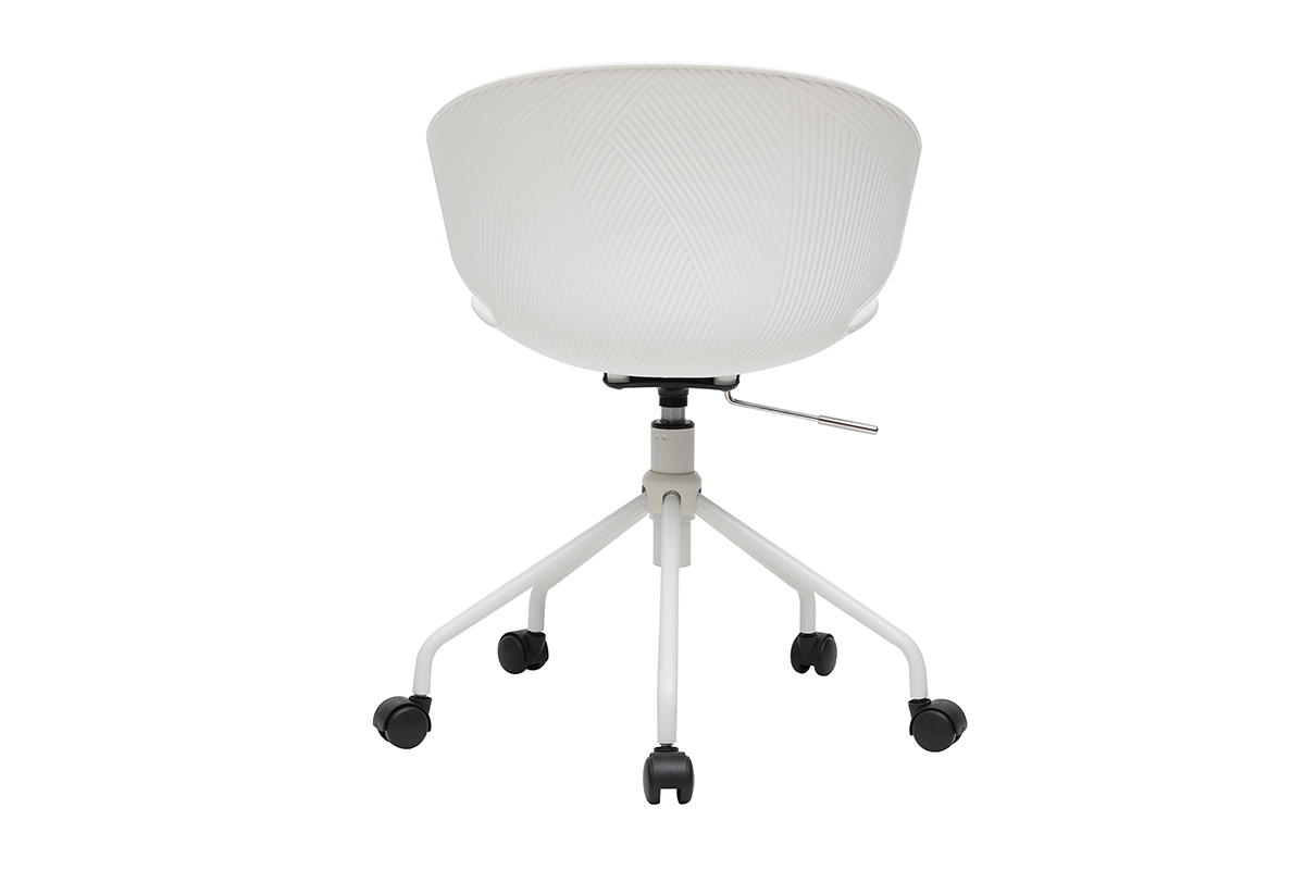Silla de escritorio contempornea blanca WING