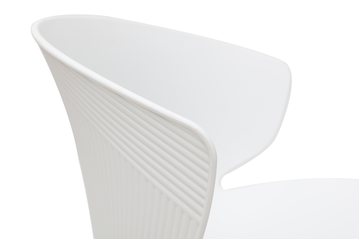 Silla de escritorio contempornea blanca WING