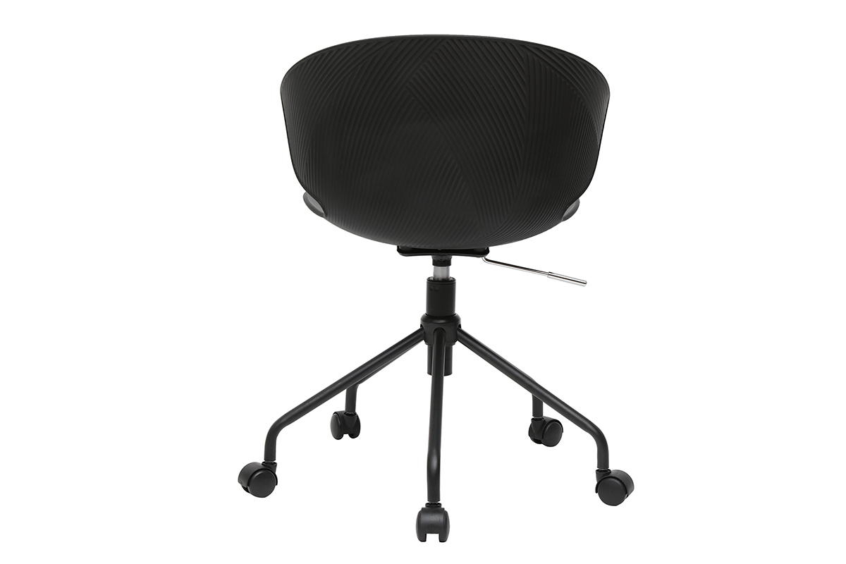 Silla de escritorio contempornea negra WING