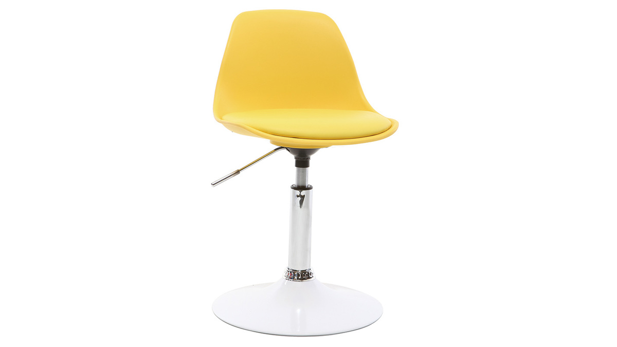 Silla de escritorio diseo infantil amarillo STEEVY