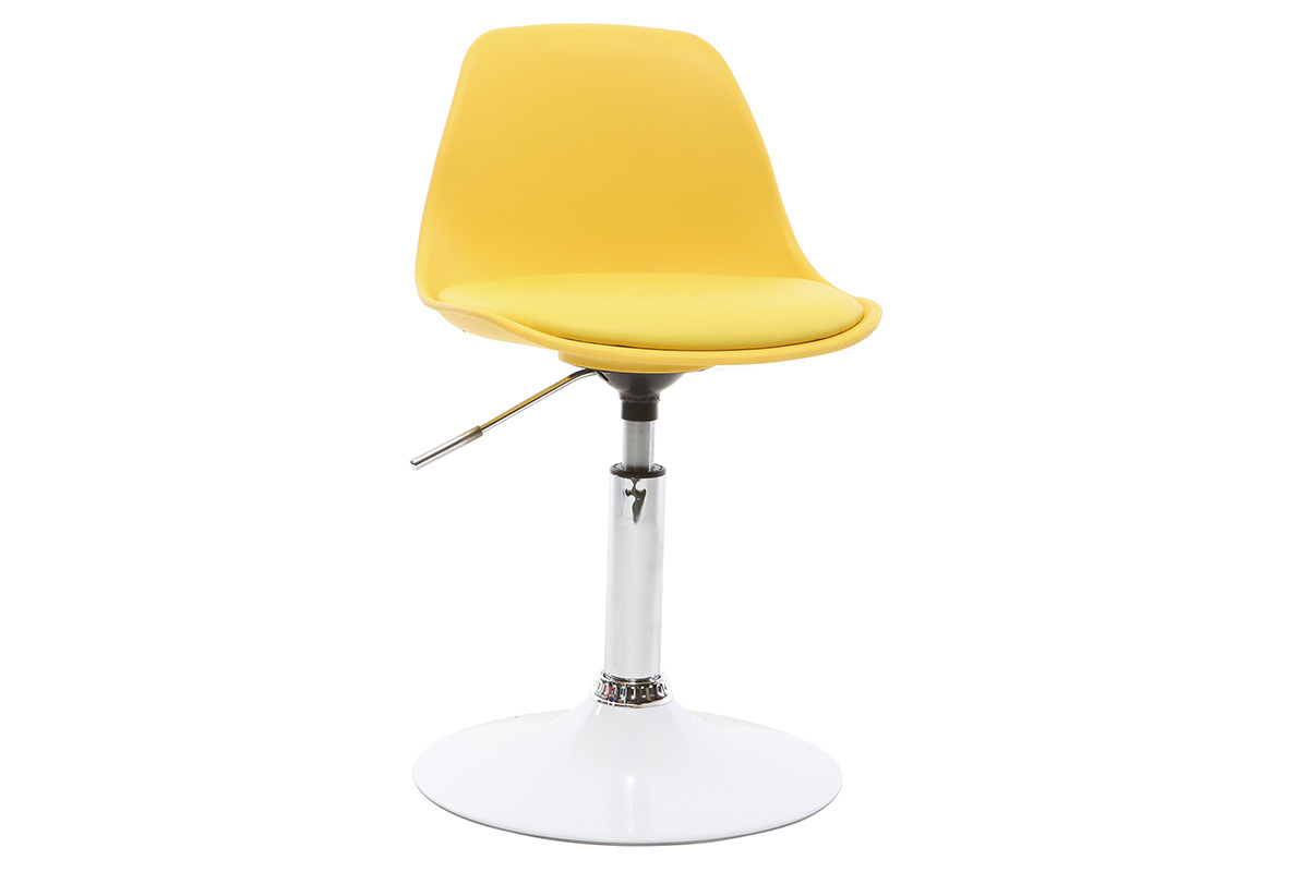 Silla de escritorio diseo infantil amarillo STEEVY