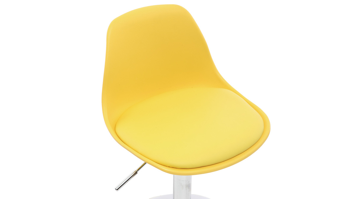 Silla de escritorio diseo infantil amarillo STEEVY