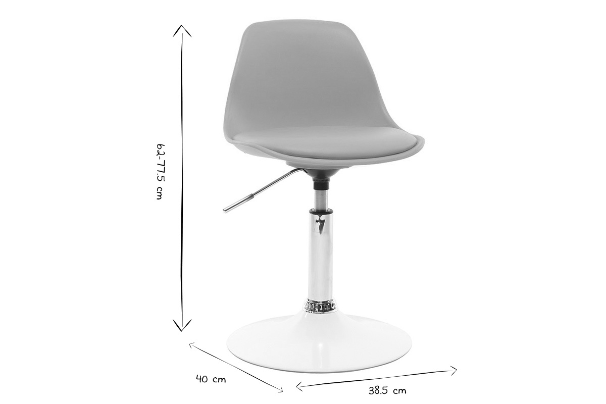 Silla de escritorio diseo infantil amarillo STEEVY