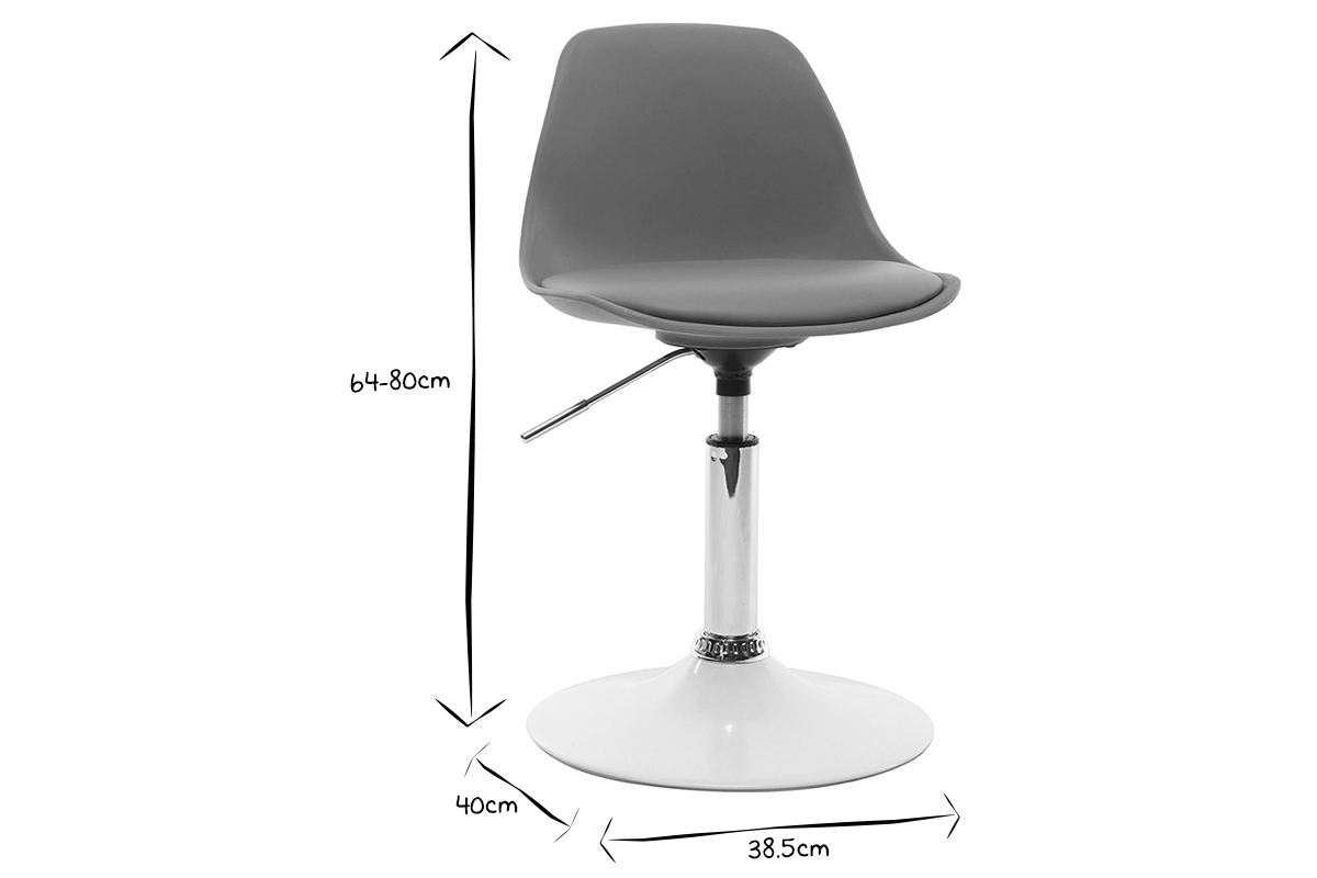 Silla de escritorio diseo infantil azul STEEVY