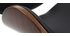 Silla de escritorio diseño negro y madera WALNUT