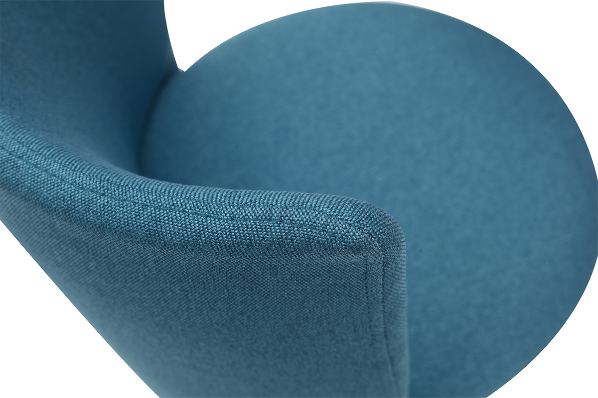 Silla de escritorio infantil azul petrleo y blanca NEW MARCHANDE
