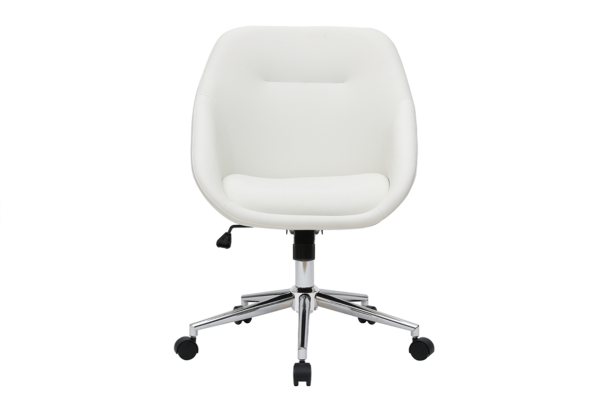 Silla de escritorio moderna blanca COLIN