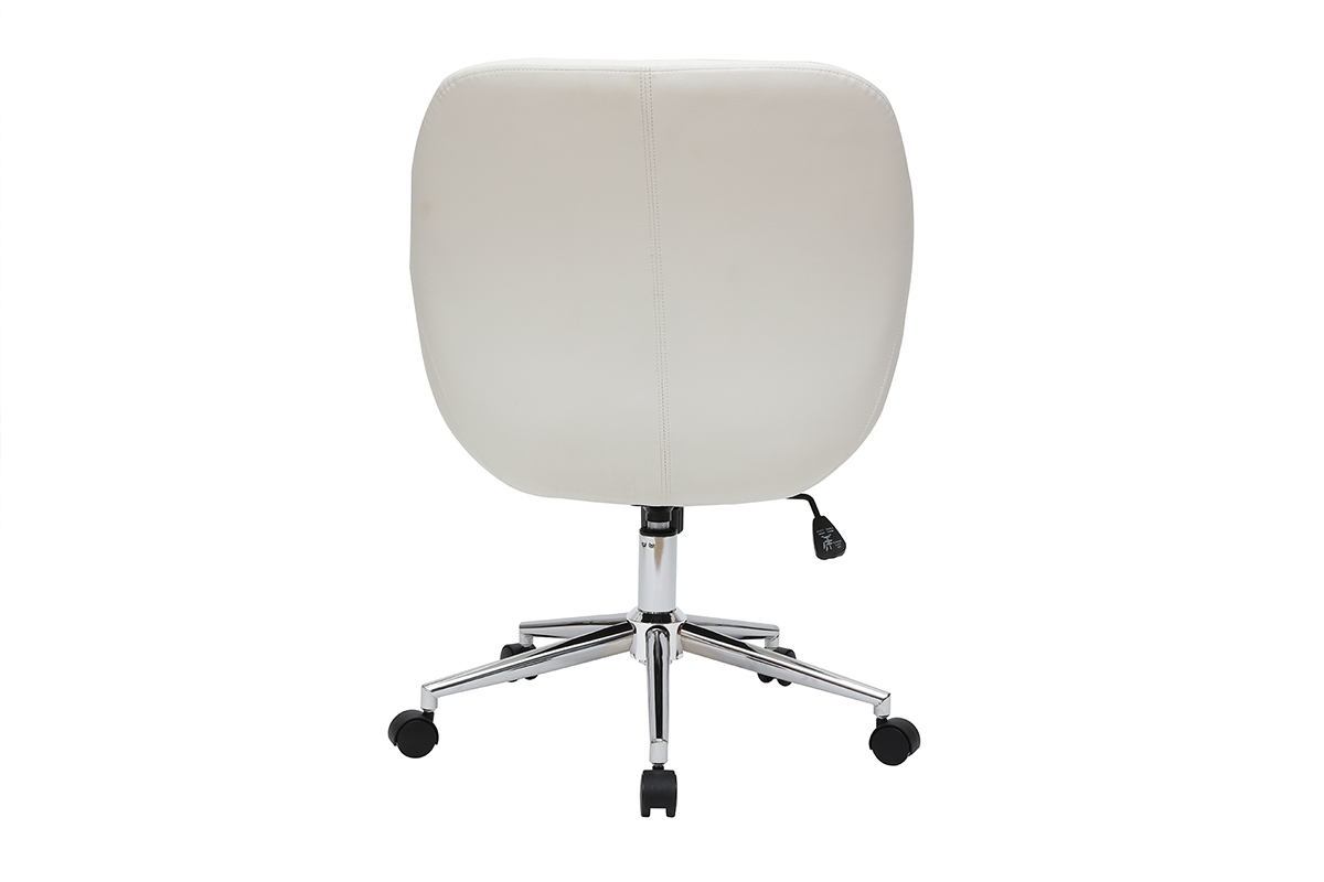 Silla de escritorio moderna blanca COLIN