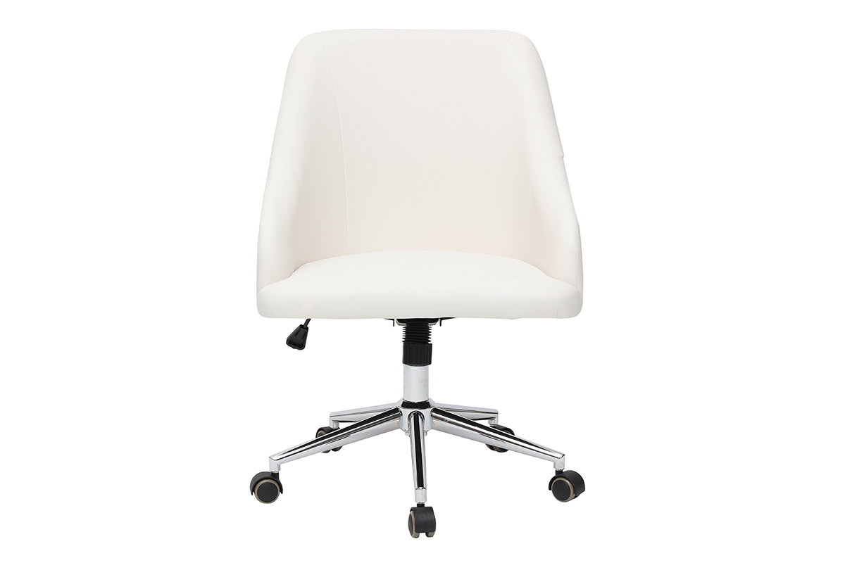 Silla de escritorio moderna blanca SCARLETT