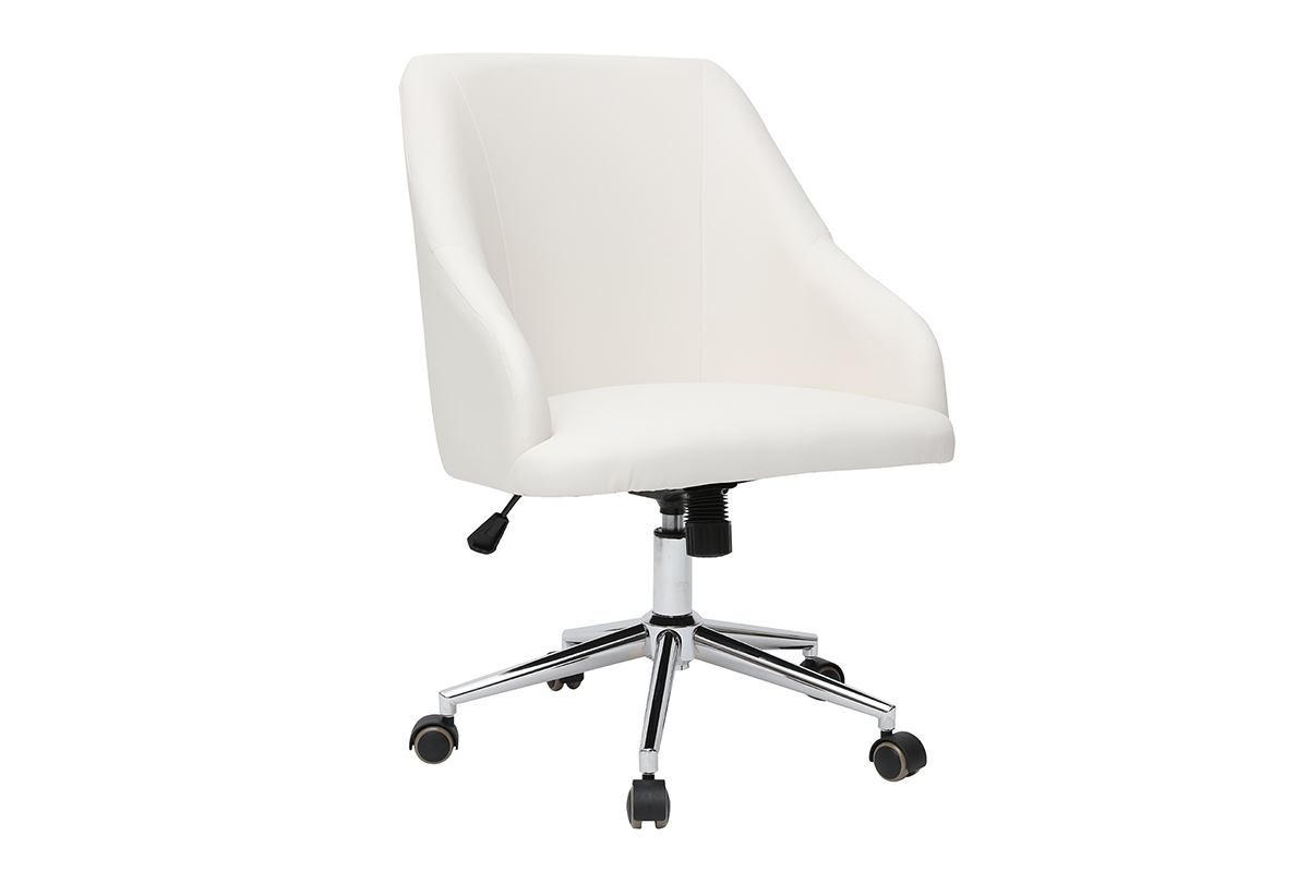 Silla de escritorio moderna blanca SCARLETT