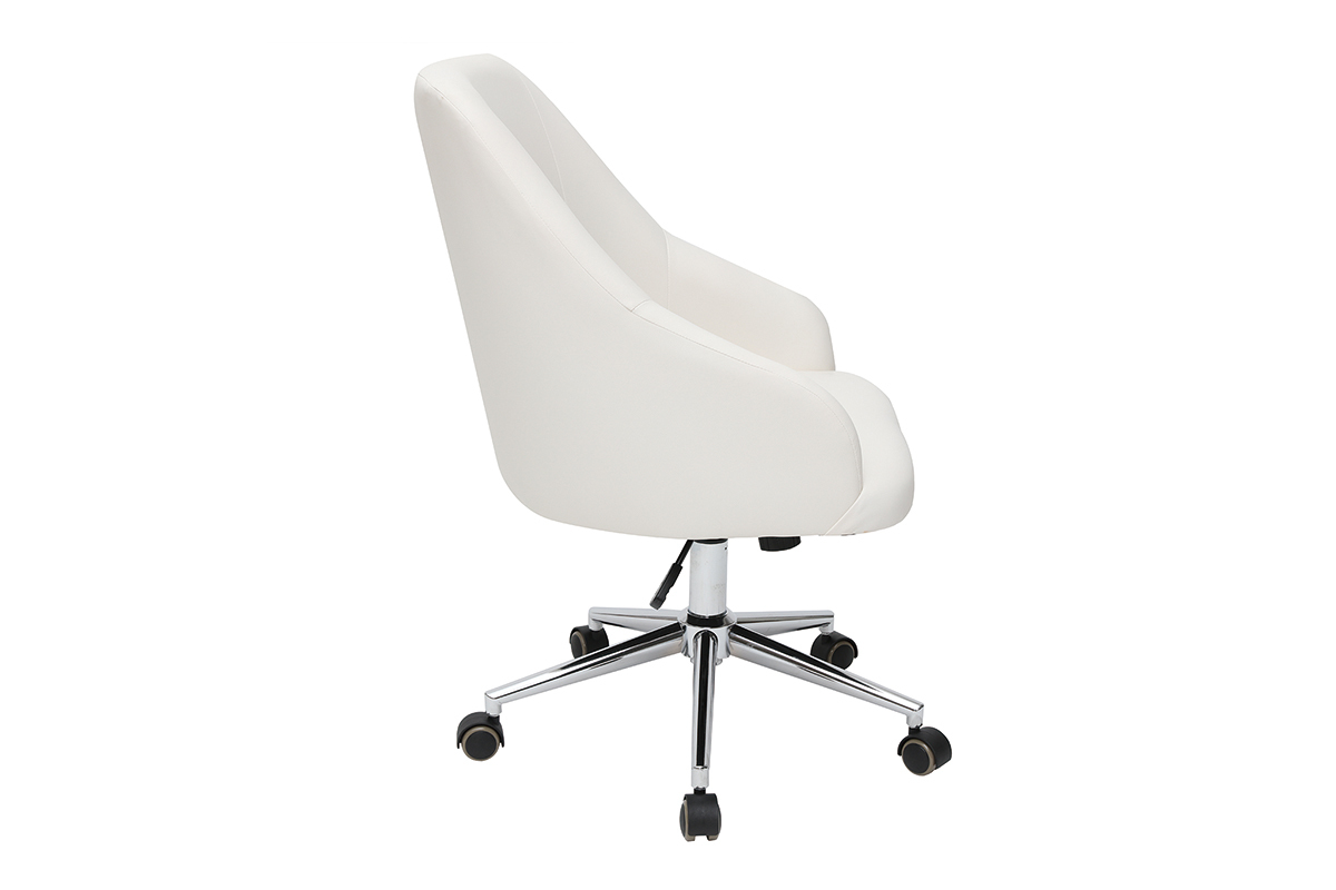 Silla de escritorio moderna blanca SCARLETT
