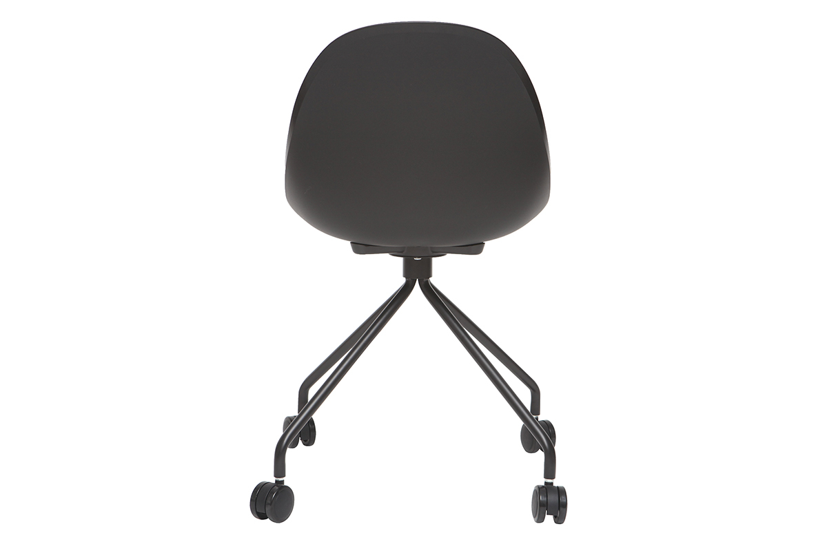 Silla de escritorio moderna negra CONCHA