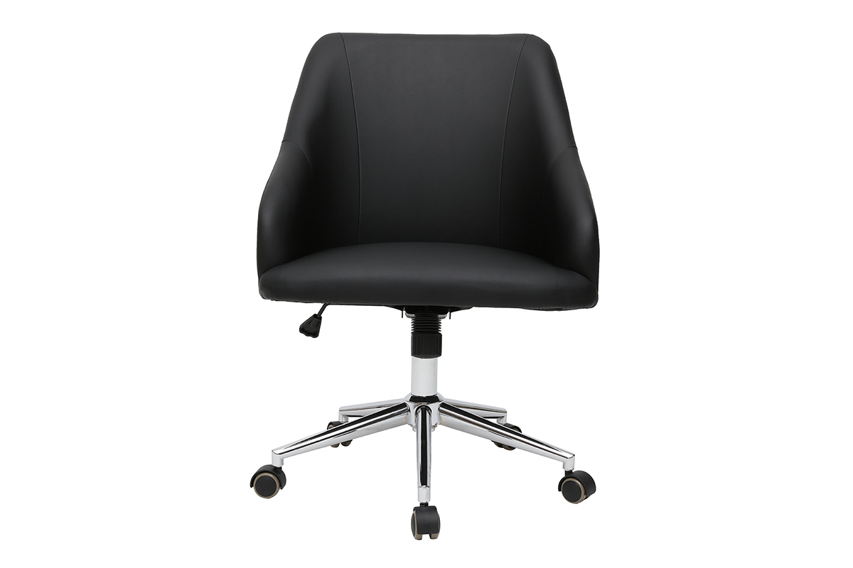 Silla de escritorio moderna negra SCARLETT