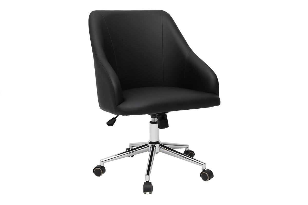 Silla de escritorio moderna negra SCARLETT