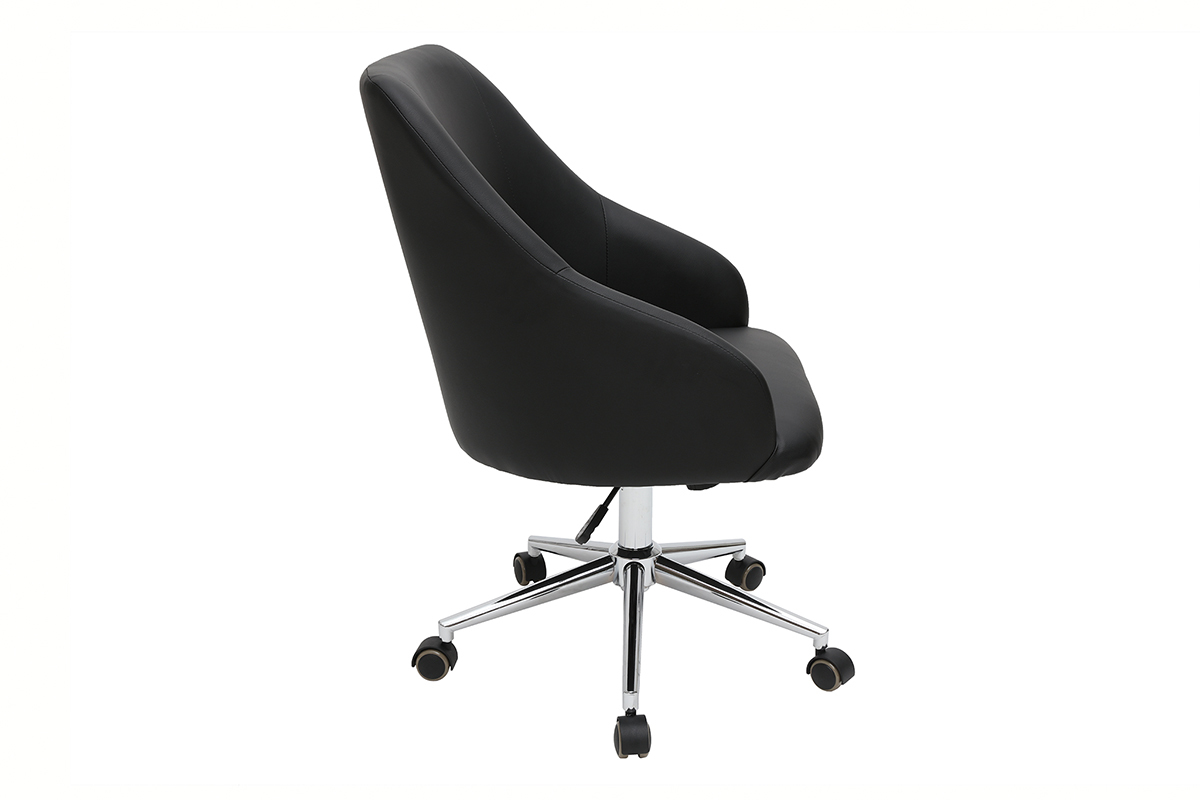 Silla de escritorio moderna negra SCARLETT