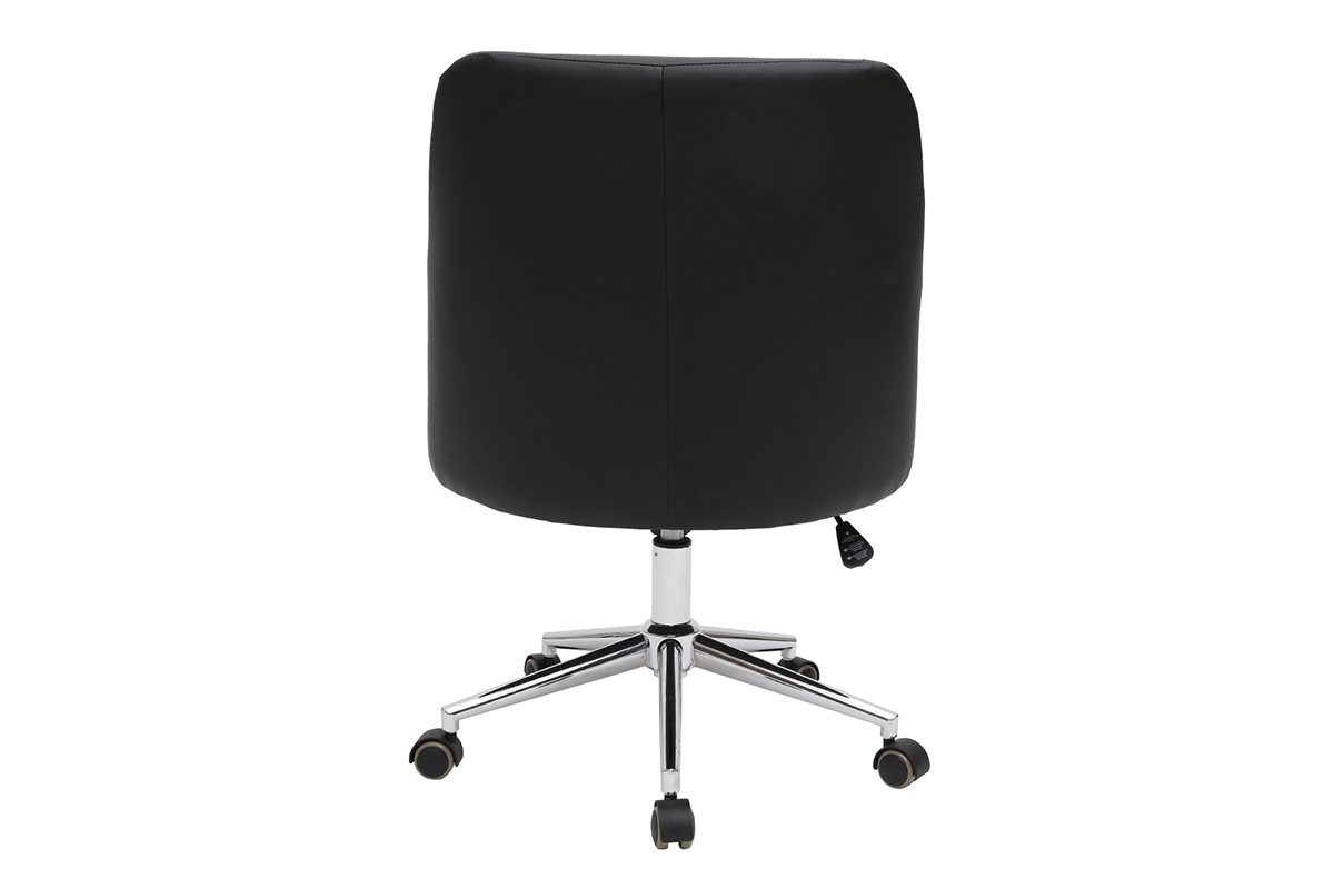 Silla de escritorio moderna negra SCARLETT