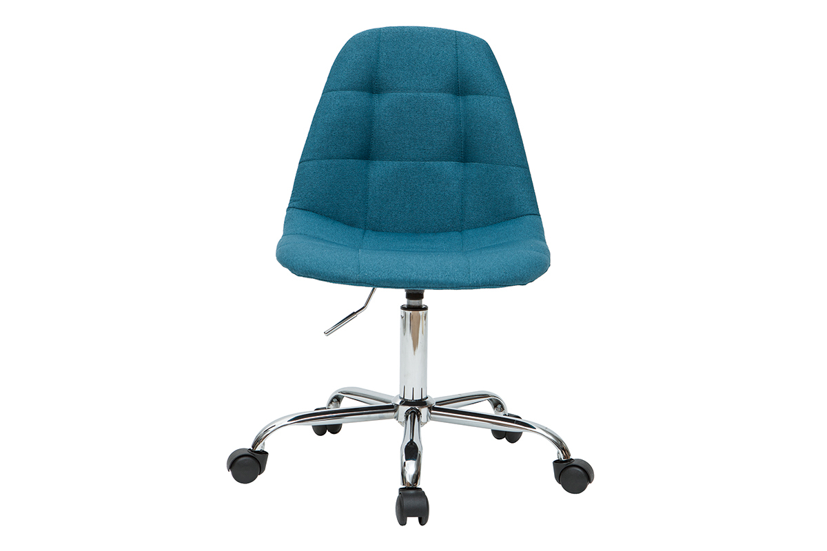 Silla de escritorio moderna tejido azul petrleo COX