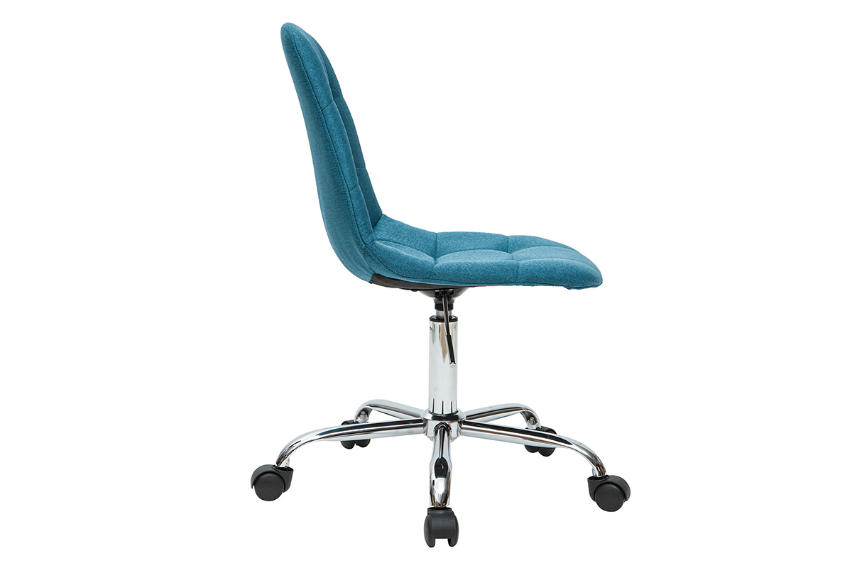 Silla de escritorio moderna tejido azul petrleo COX