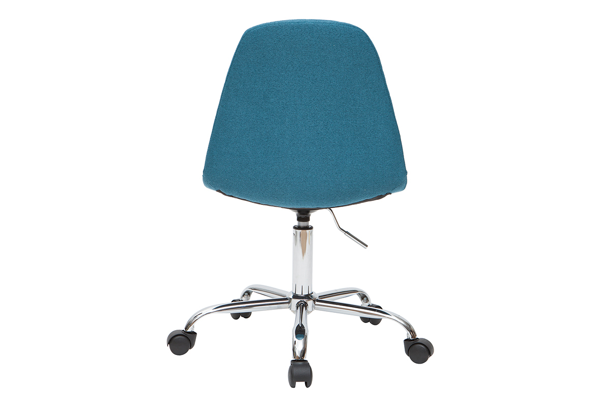 Silla de escritorio moderna tejido azul petrleo COX