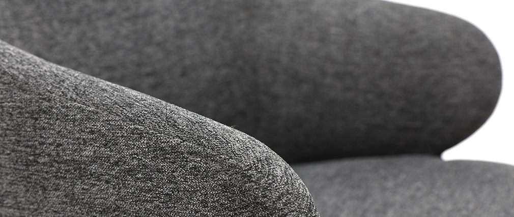 Silla de escritorio moderno en tejido gris HEMMY