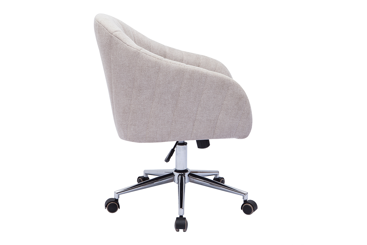 Silla de escritorio terciopelo natural ROMI