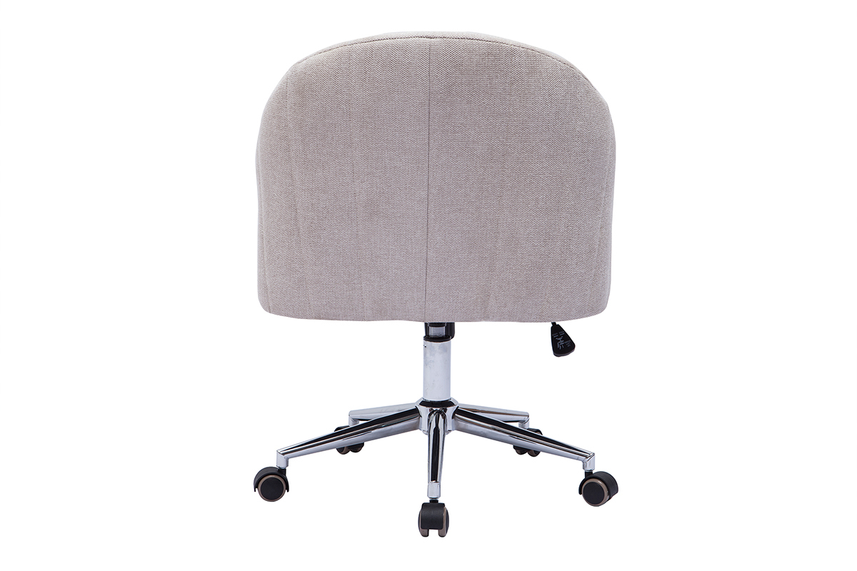 Silla de escritorio terciopelo natural ROMI