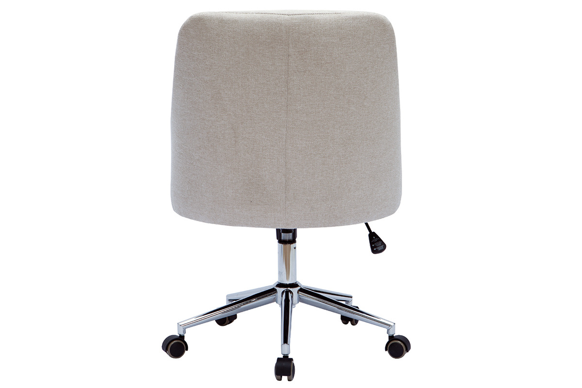 Silla de escritorio terciopelo natural SCARLETT