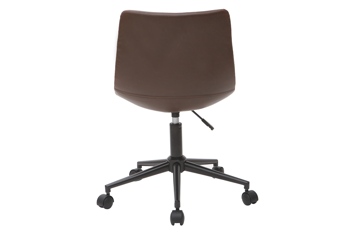 Silla de escritorio vintage marrn NEW ROCK