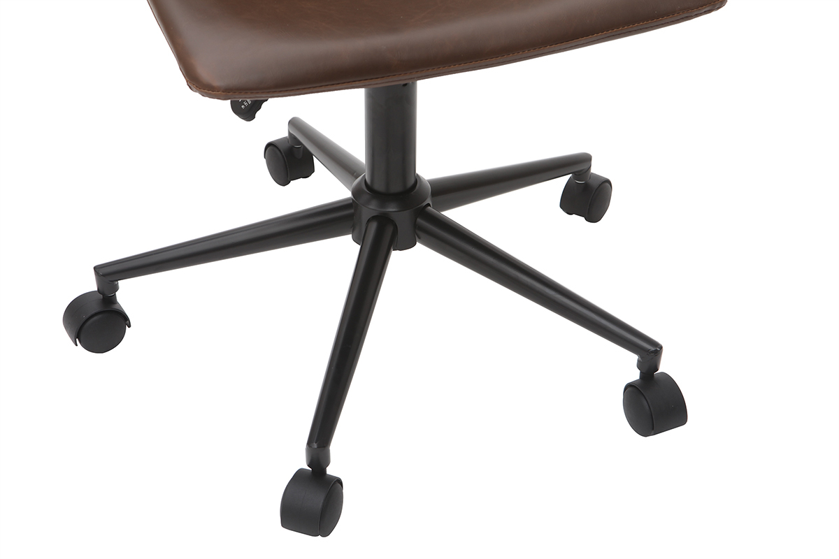 Silla de escritorio vintage marrn NEW ROCK