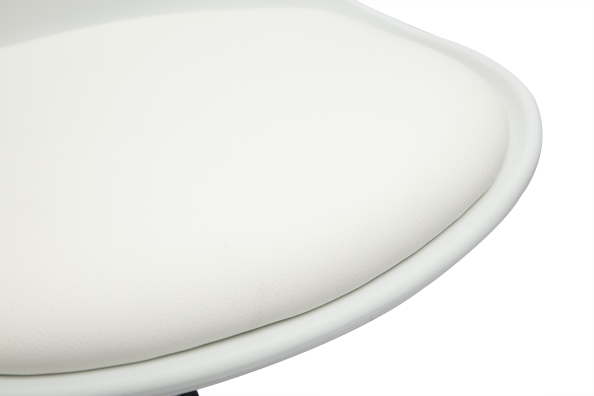 Silla de oficina blanca con ruedas para nios STEEVY