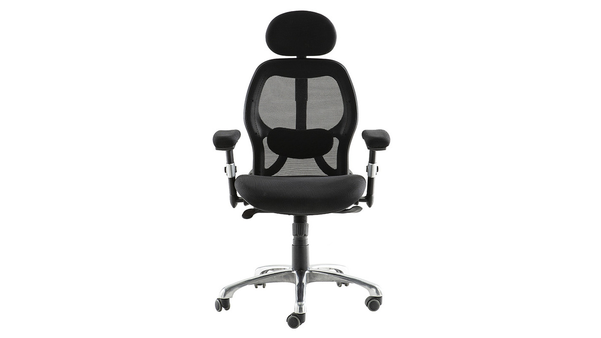 Silla de oficina ergonmica negra Ultimate v2 plus