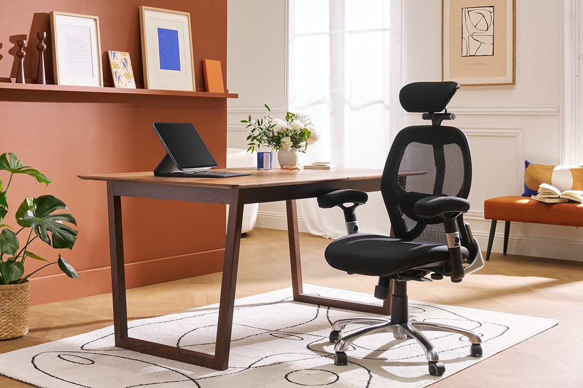 Silla de oficina ergonmica negra Ultimate v2 plus
