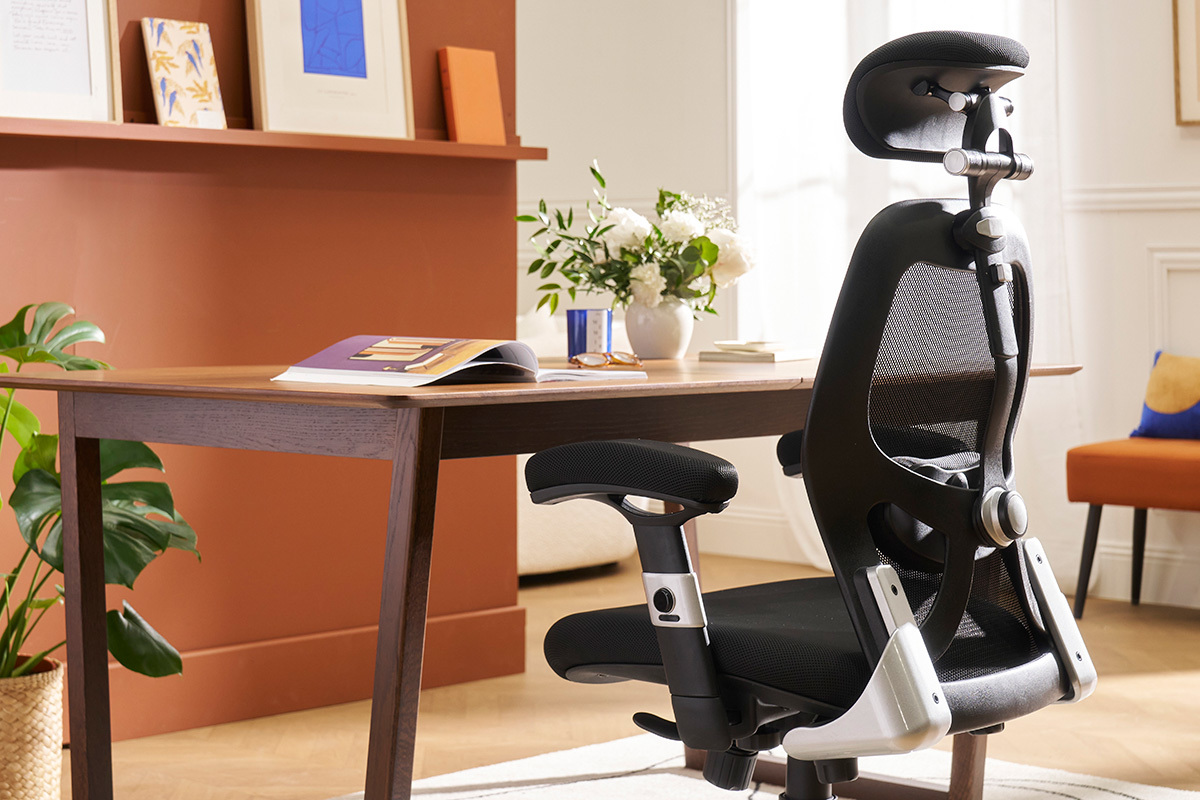 Silla de oficina ergonmica negra Ultimate v2 plus