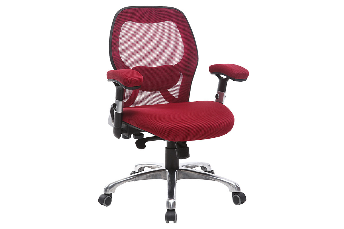 Silla de oficina ergon�mica roja ULTIMATE V2