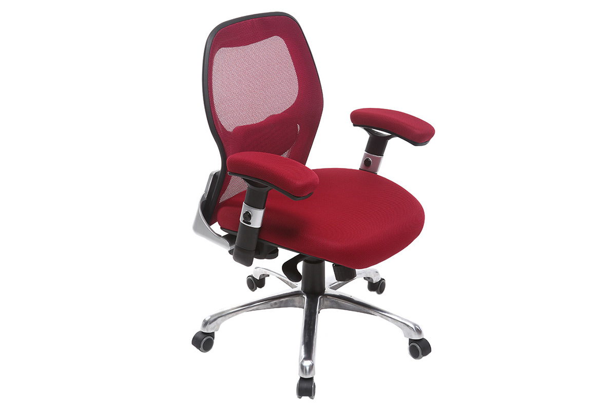 Silla de oficina ergon�mica roja ULTIMATE V2